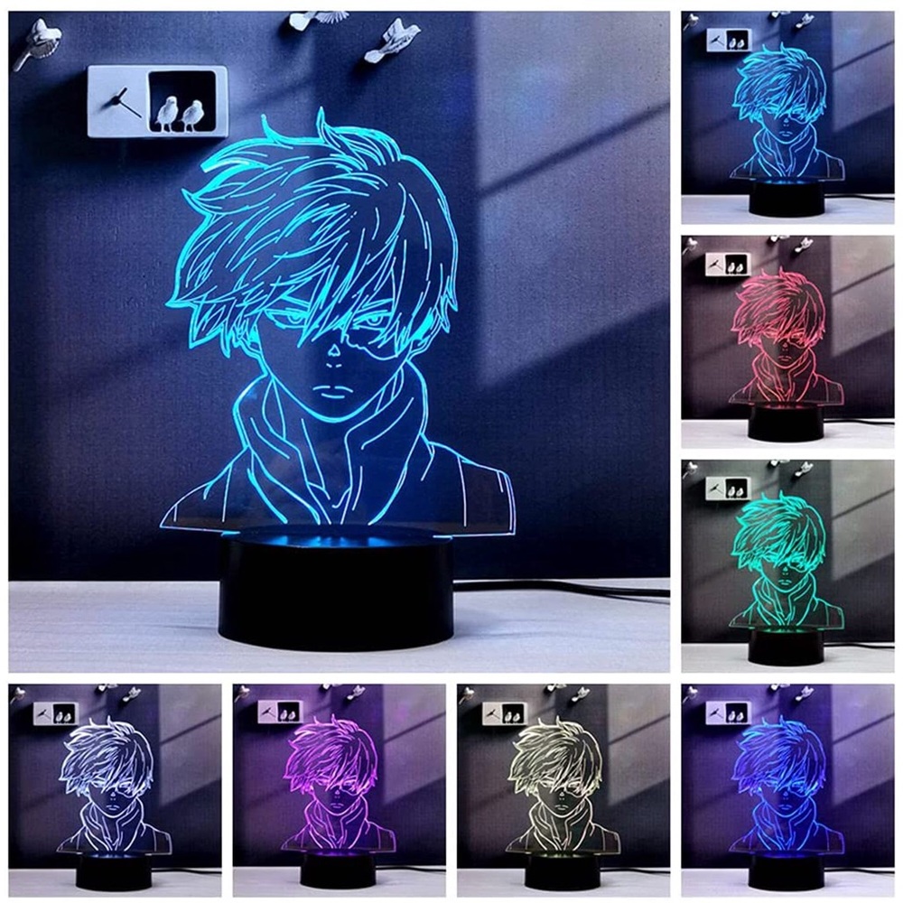 🌻 My Hero Academia Shoto Todoroki LED Display Lamp 🌻